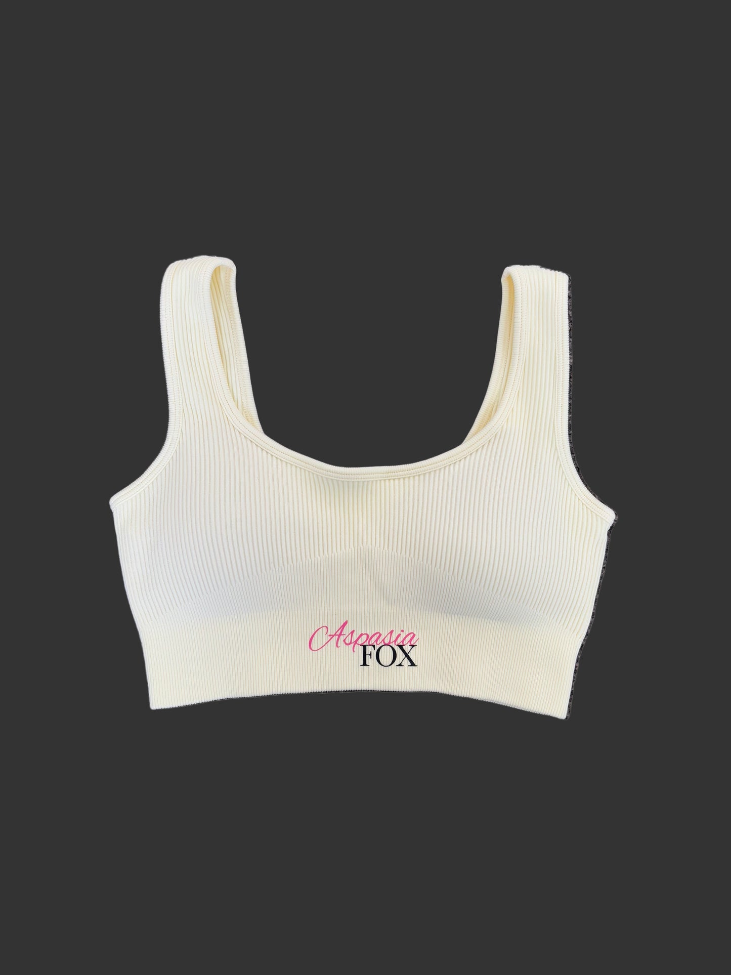 Ribbed Luxe Bra - Crème Brulée