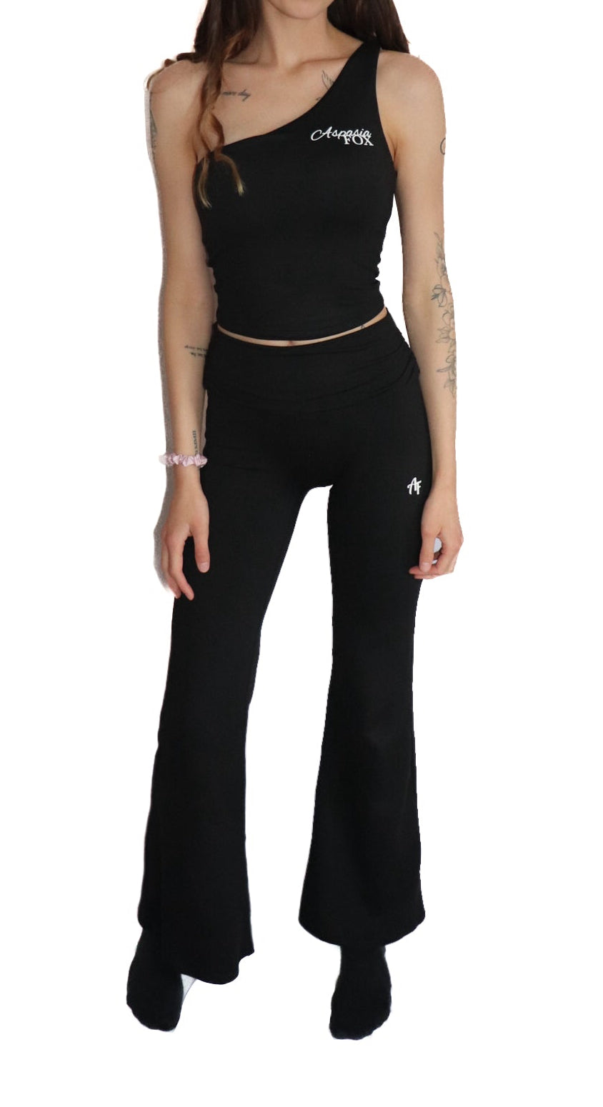 Cloud Comfort Fold Over Waist Flare Leggings (Imperfect Collection)