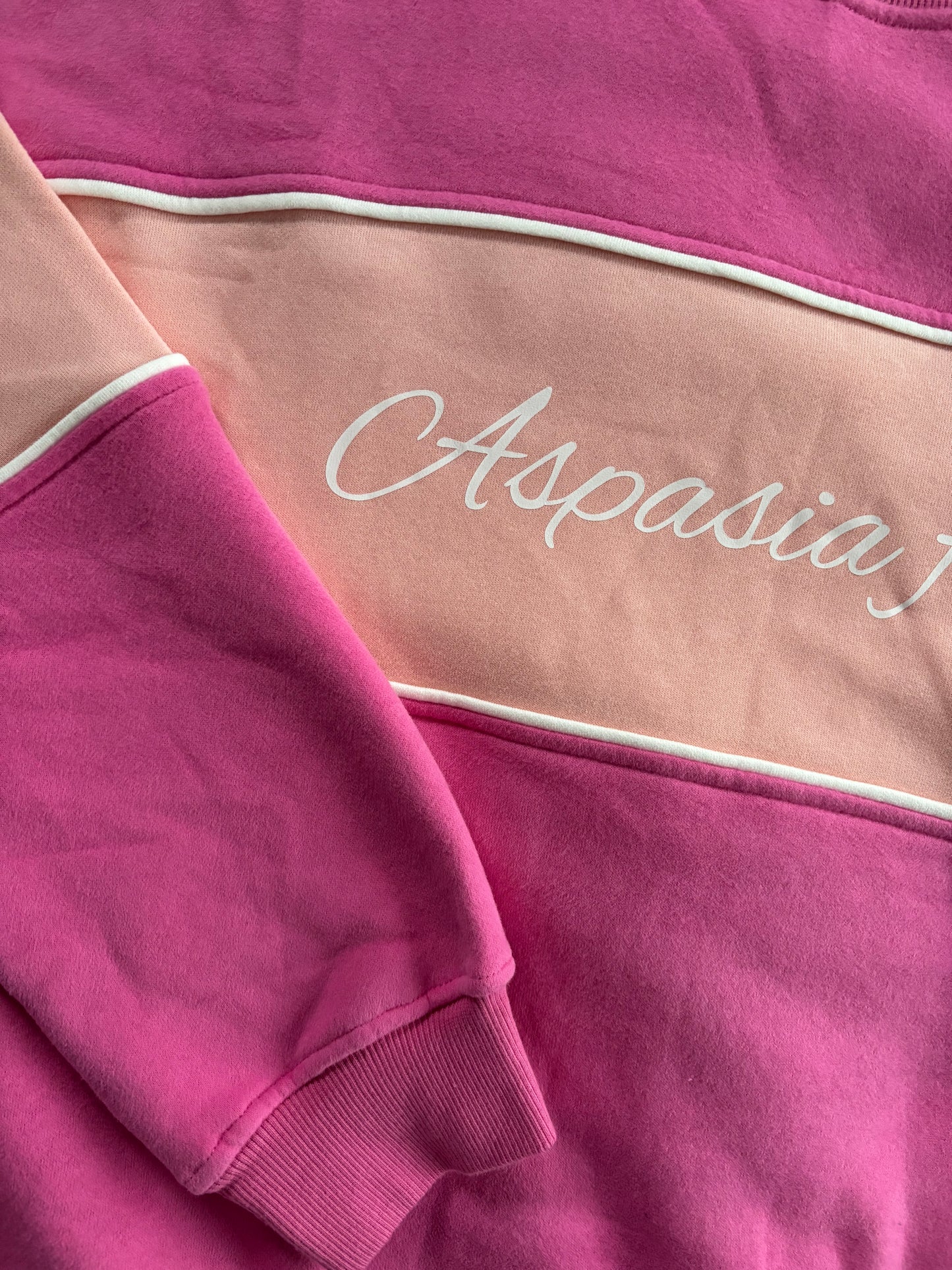 PRE-ORDER Pink Colourblock Sweatshirt