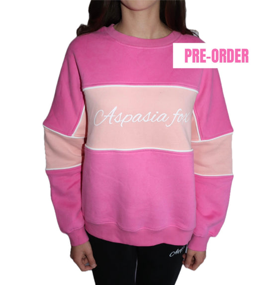 PRE-ORDER Pink Colourblock Sweatshirt