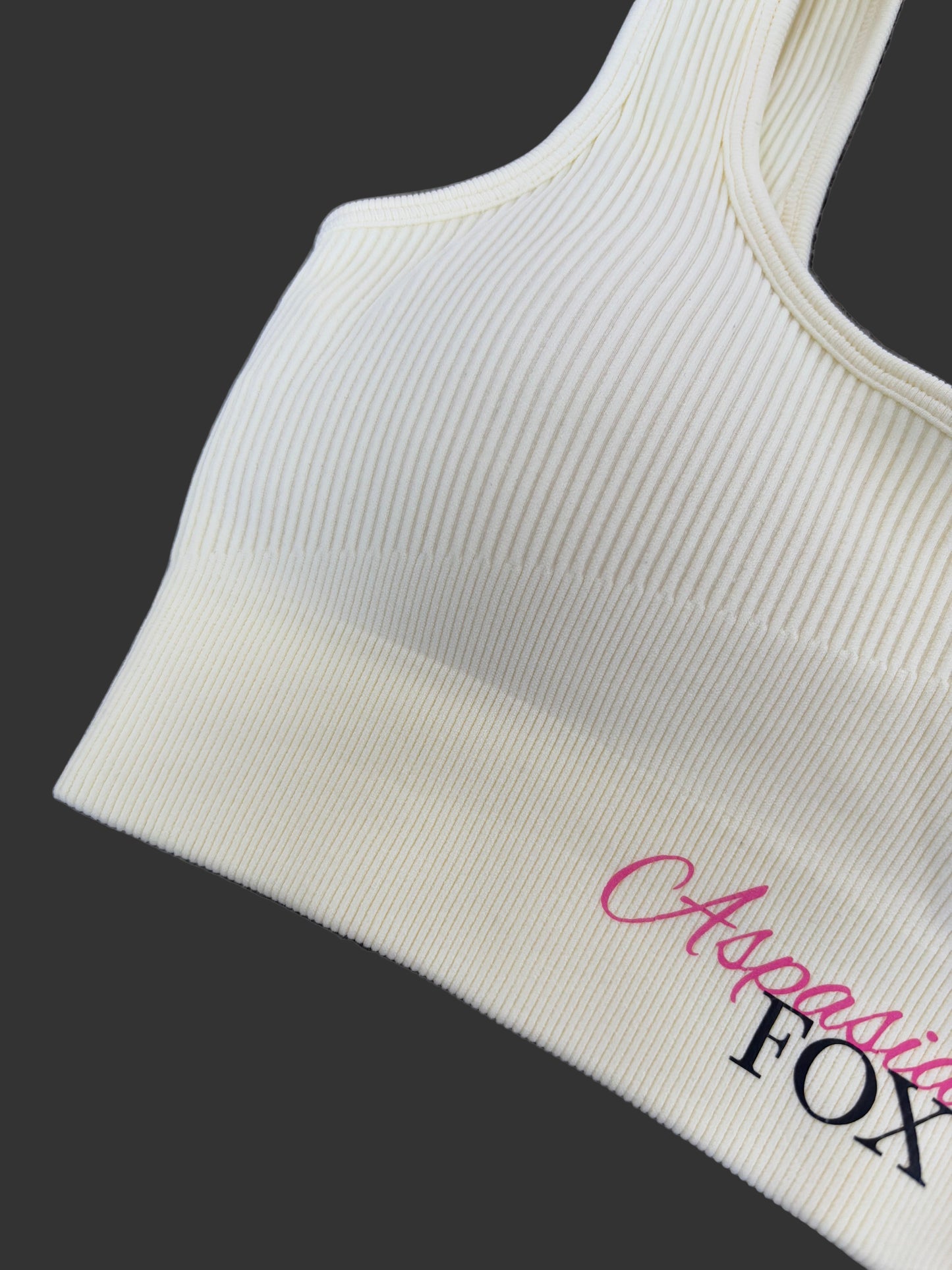 Ribbed Luxe Bra - Crème Brulée